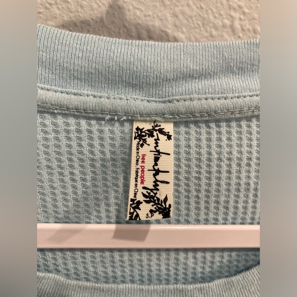 Free People Boho Oversized Early Night Waffle Knit Lounge Beach Mini Dress Tunic - Picture 5 of 8